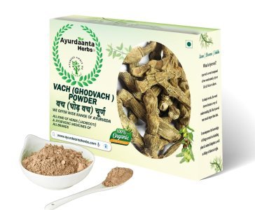 Ayurdaanta Herbs - Vach Powder / बच चूर्ण | Ghodvach Powder/ घोड़बच्छ चूर्ण | Acorus calamus Powder