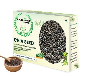 Ayurdaanta Herbs - Chia Seeds - Rich in Omega - 3 and Fibre | Seeds for Summer | Non-GMO | Diet Snacks | Seeds for Eating 100 GRAM