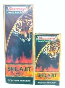 Sharmayu Shilajit Syrup 200ml with Shilajit 50Capsules