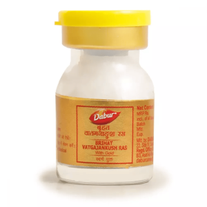 Dabur Brihat Vatgajankush Ras | डाबर बृहत्त वातगजांकुश रस | Ayurvedic Medicine for Paralysis, Joint Pain & Vata Disorders | Trusted Rasayan by Dabur | 10 Tablets |  लकवा, जोड़ों के दर्द और वात रोगों के लिए आयुर्वेदिक दवा | डाबर का विश्वसनीय रसायन