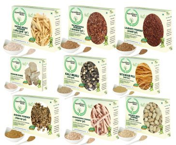 Healthy Herbs Powder Special Combo – Safed Musli, Talmakhana, Lajbanti, Vidarikand, Kali Musli, Sitawar & Ashwagandha | हर्बल स्ट्रेंथ और जीवंतता मिश्रण | सफेद मूसली, तालमखाना, लाजबंती, विदारिकंद, काली मूसली, सितावर और अश्वगंधा सहित