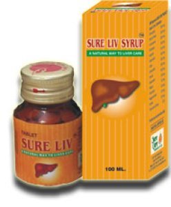 Sure Cure Sure Liv | आयुर्वेदिक लीवर सिरप – Fatty Liver, लीवर डिटॉक्स और पाचन तंत्र के लिए असरदार इलाज | Ayurdaanta Herbs