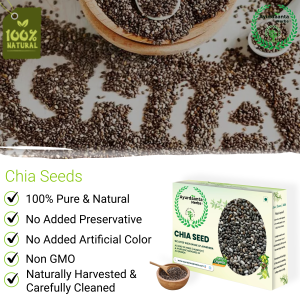 Ayurdaanta Herbs - Chia Seeds - Rich in Omega - 3 and Fibre | Seeds for Summer | Non-GMO | Diet Snacks | Seeds for Eating 100 GRAM