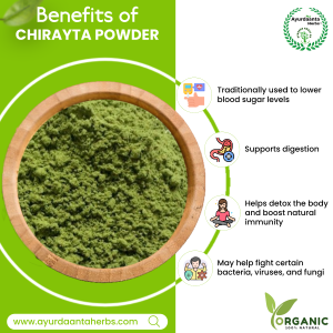 Chirayata Powder (Kalmegh) – Swertia Chirata Powder for Detox, Immunity & Liver Health | चिरायता चूर्ण (कालमेघ) – शरीर की सफाई, रोग प्रतिरोधक क्षमता और लिवर की सेहत के लिए आयुर्वेदिक चूर्ण