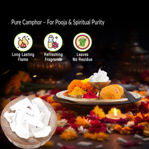 Bhimseni Camphor | Pure Organic & Natural Camphor | For Puja, Ayurvedic Use & Wellness