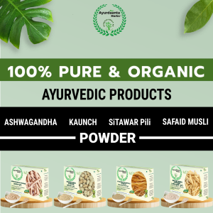 Ayurdaanta Herbs - Safed Musli Powder, Ashwagandh Powder, Pili (yellow) Shitawar Powder, Kaunch Beej Powder - 4in 1 Special Combo Of Grade-1 quality Herbs Powder