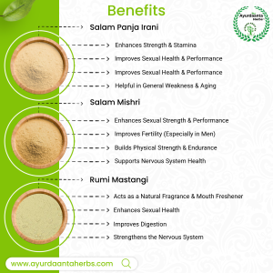 Ayurdaanta Herbs - Shakti Sanjeevani Combo of 12 Super Herbs Powder - Safed Musli Powder 50Gr | Kali Musli Powder 50Gr | Ashwagandha Powder 50Gr | Gokhru Bada Powder 50Gr| Neplai Pili (Yellow) Sitawar Powder 50Gr | Safed Kaunch Beej Powder 50Gr | Vidharikand Powder 50Gr | Salam Panja Irani Powder 25Gr | Salab Mishri Powder 25Gr | Irani Akarkara Powder 25Gr| Rumi Mastangi Powder 25Gr | Behman Lal Powder 25Gr