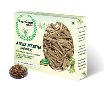Atees Meetha | Atis Mith | Atees Mithi | Atees | ativitayam-atavisha-atisaraghni-adhividayam-Ateesh-Atish Mithi,Atiwisha-Ateesh | अतीश -अतीश मीठा-अतिबिशा By Ayurdaanta Herbs